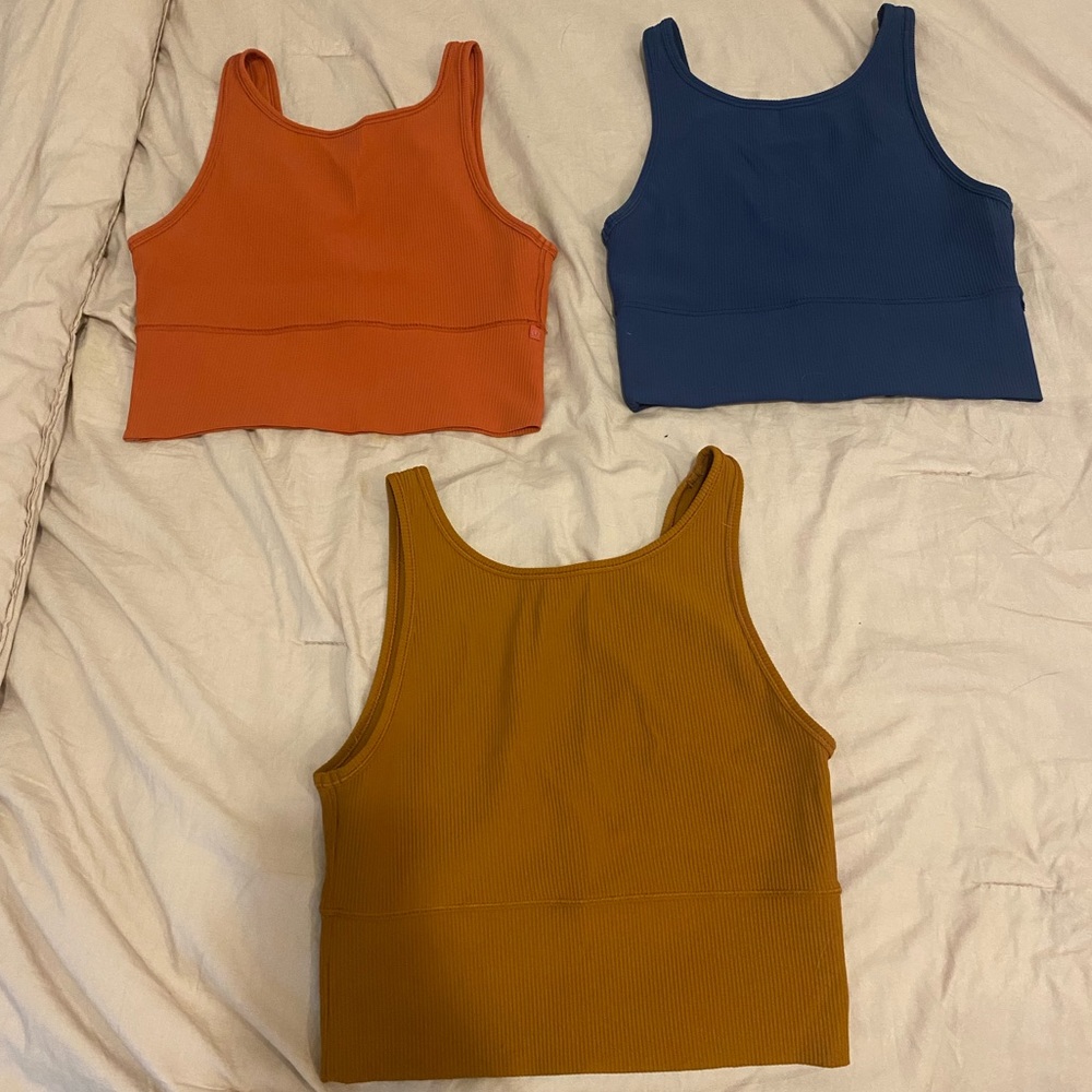 Lululemon pivot tank tops ;Buy all three !